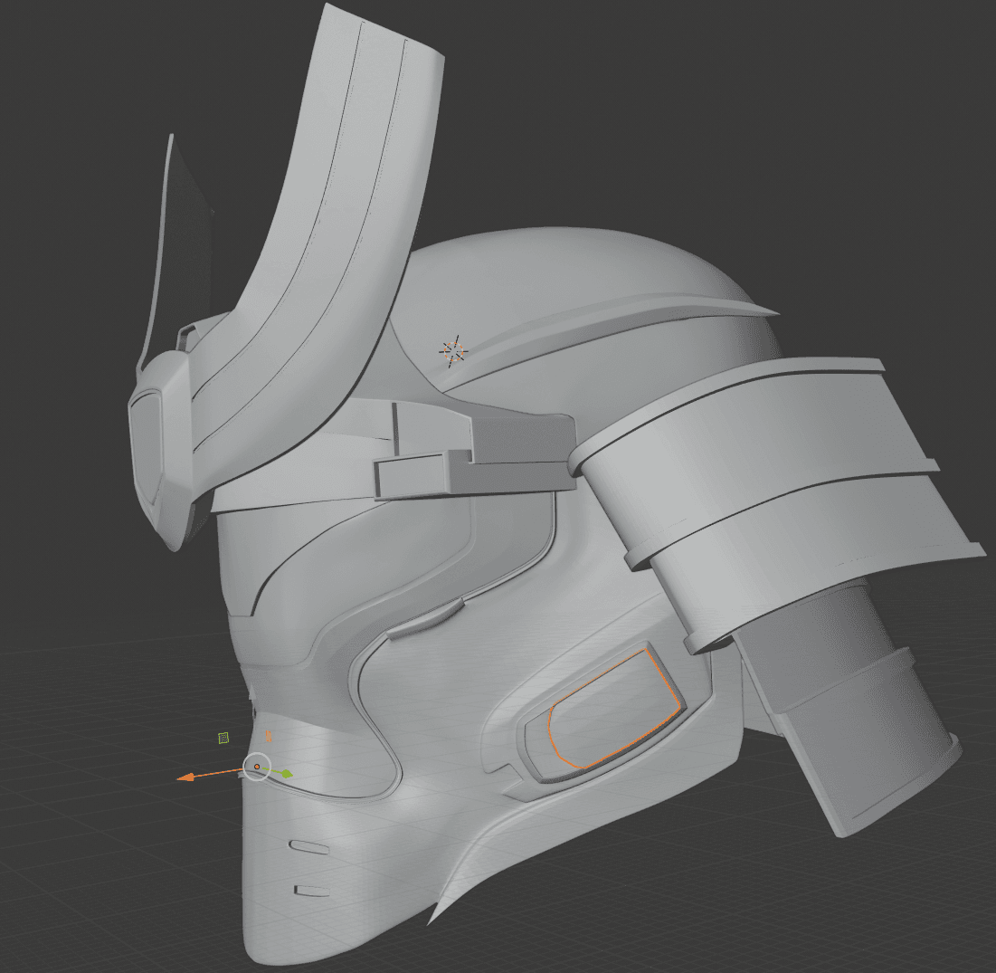 Yoroi Helmet 3d model