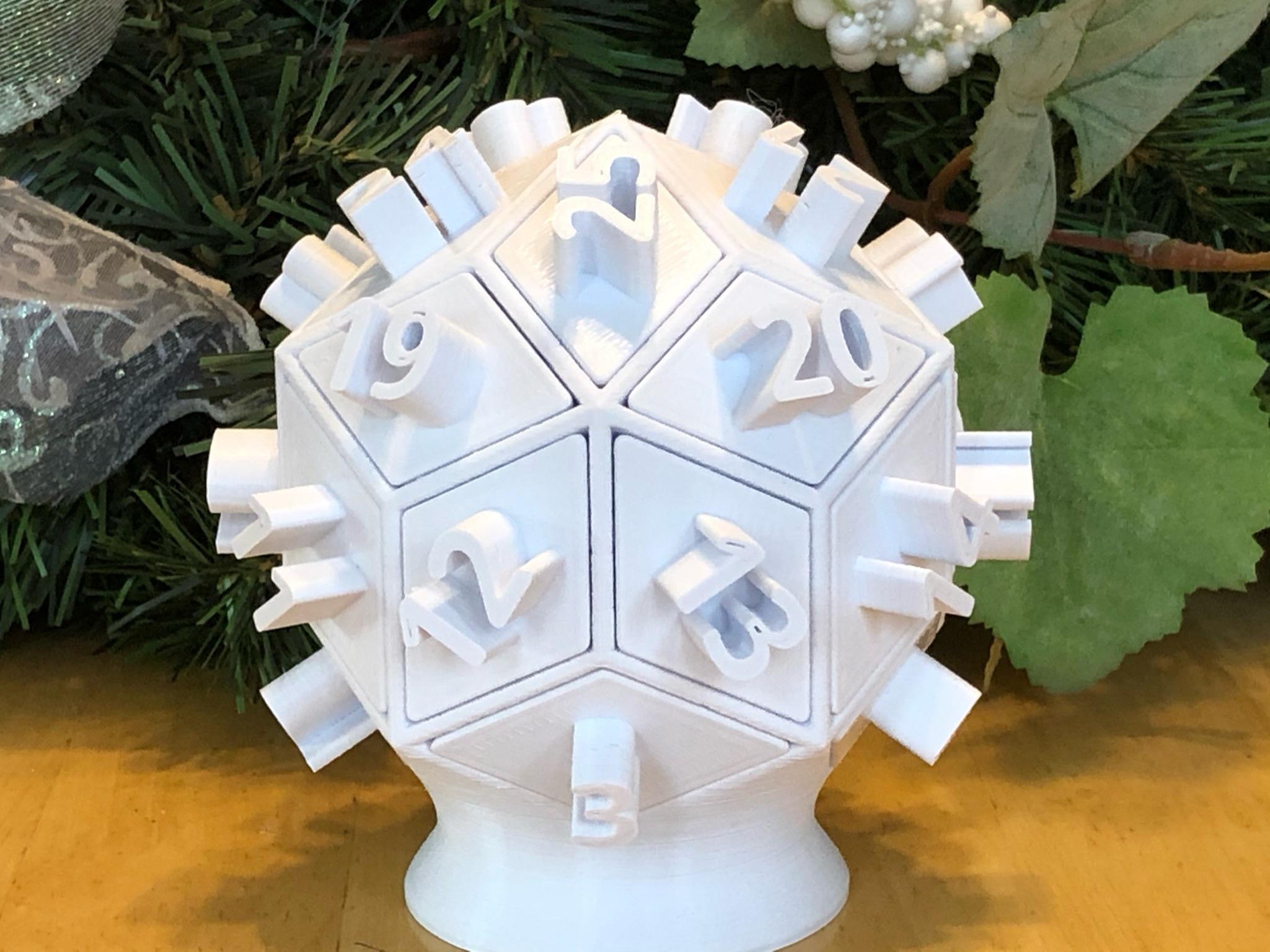 Spherical Advent Calendar 3d model