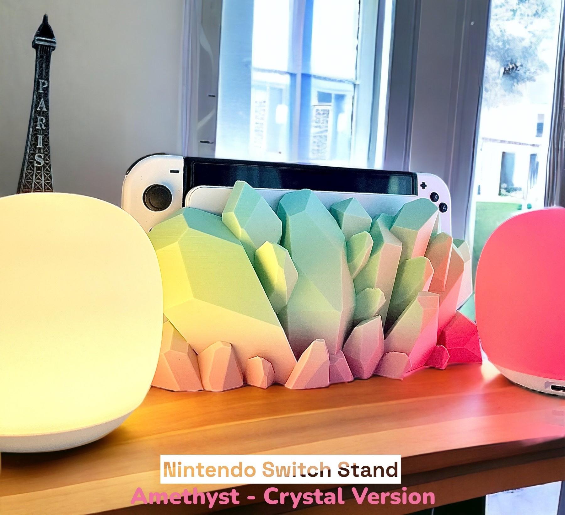 Crystal Stand for Nintendo Switch - for OLED version and Classic version 3d model