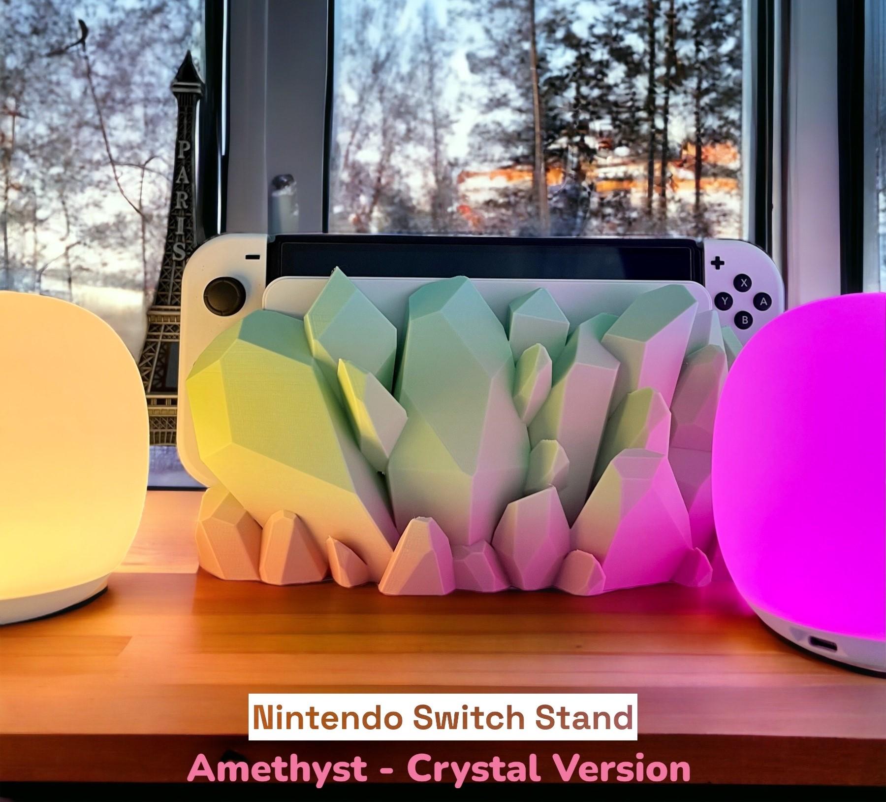 Crystal Stand for Nintendo Switch - for OLED version and Classic version 3d model