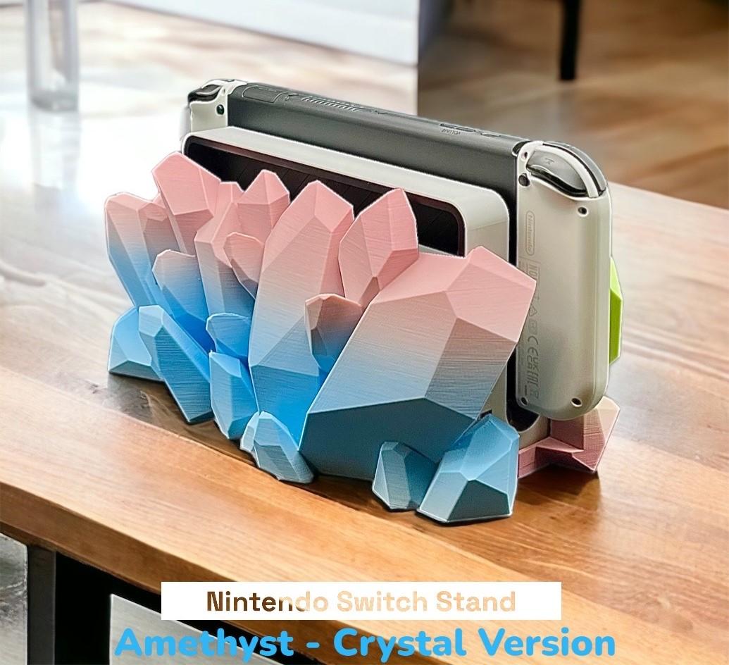 Crystal Stand for Nintendo Switch - for OLED version and Classic version 3d model