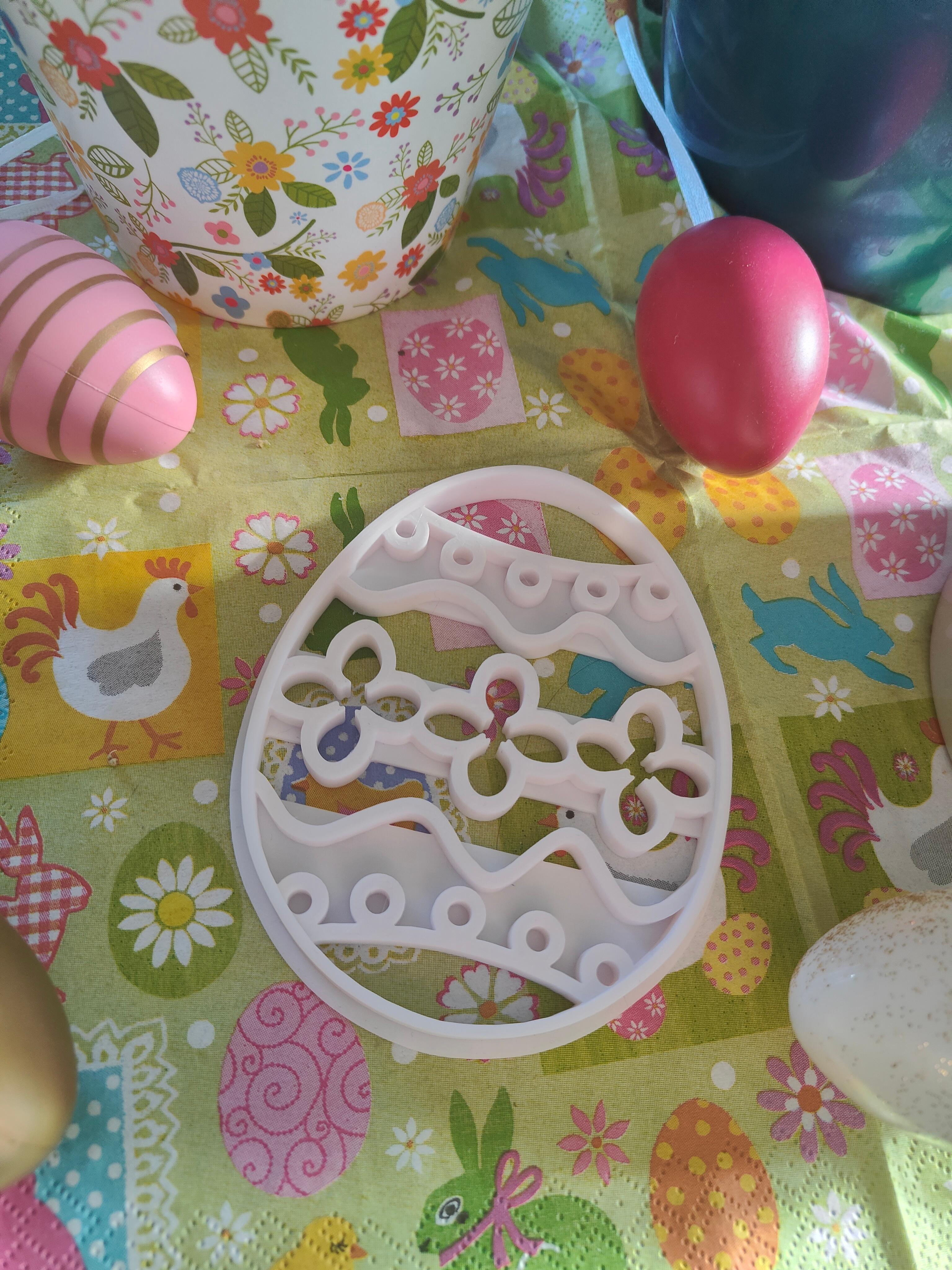 Easter Egg Cookie Cutters 3d model