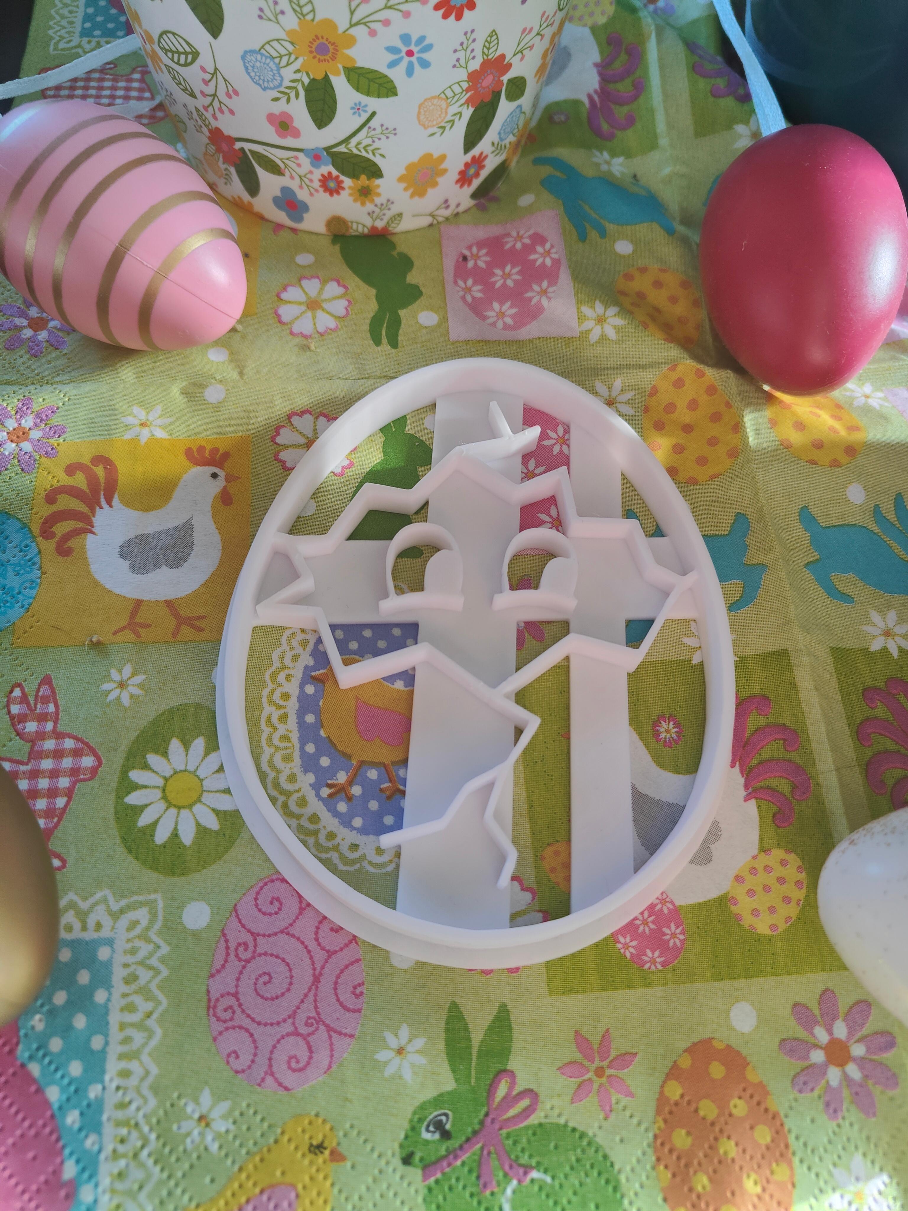 Easter Egg Cookie Cutters 3d model