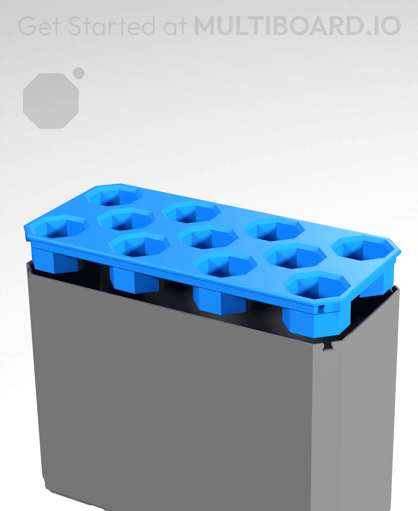 2x1 - Sharpie Holder - Multibin Top 3d model