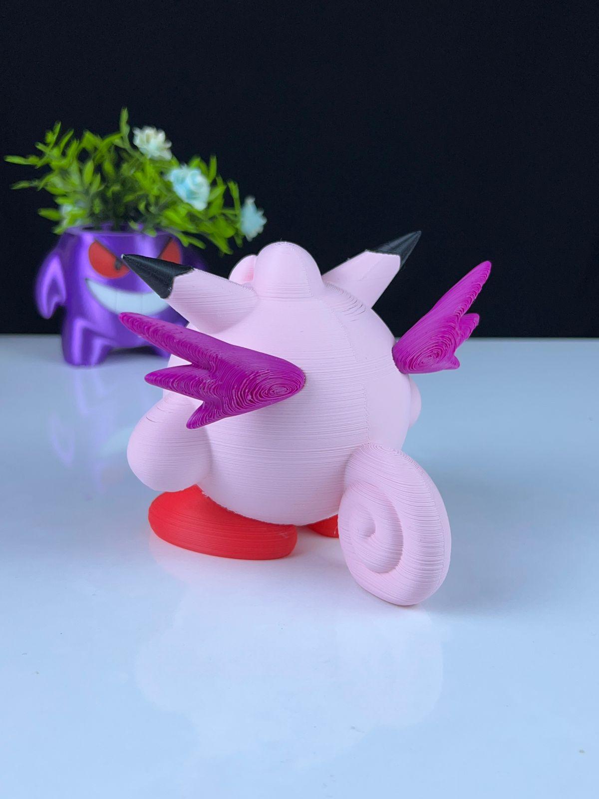 Clefable Kirby - Multipart 3d model