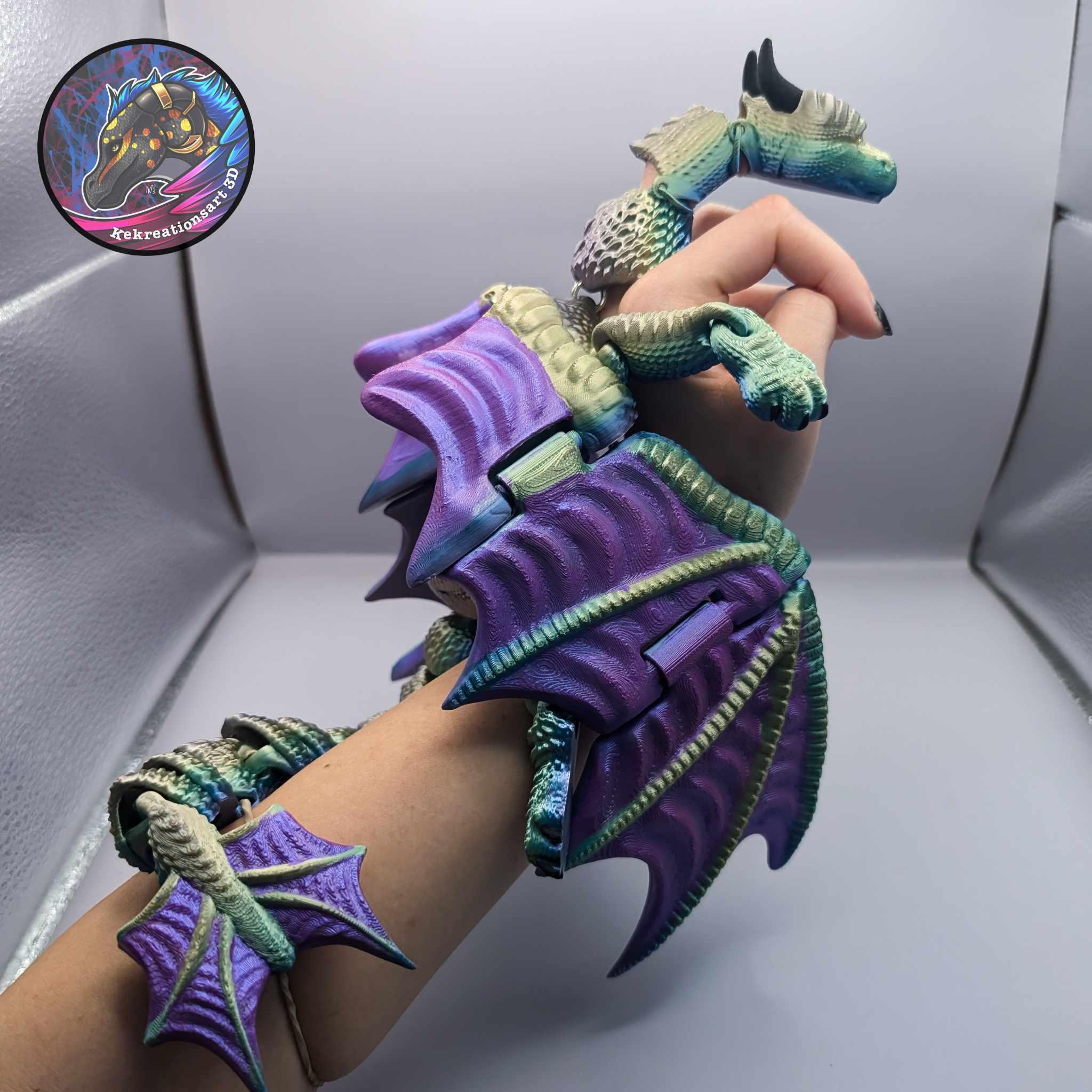 Flexi Dragon Finger Arm Puppet 3d model