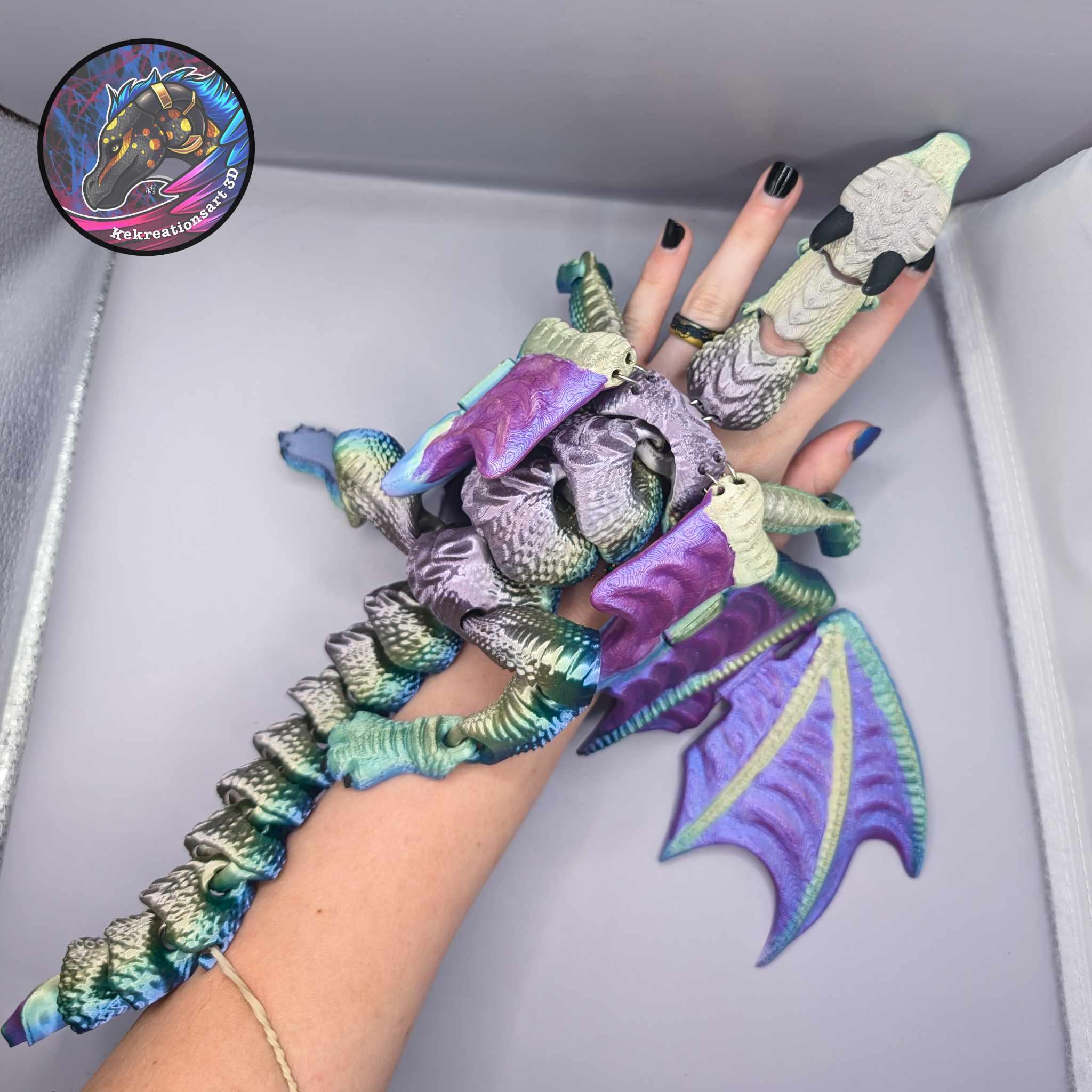 Flexi Dragon Finger Arm Puppet 3d model