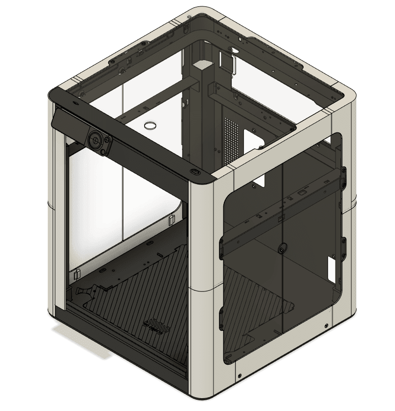 P1P Enclosure with Side Panels #ThangsBambuContest 3d model