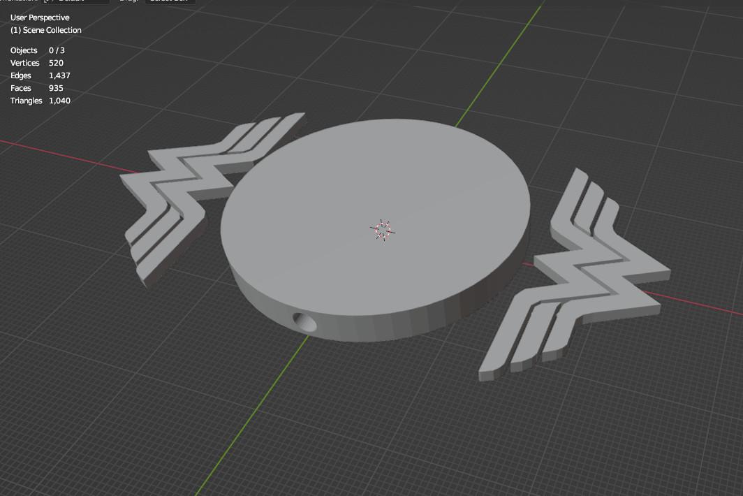 Wonder Woman Clip 3d model