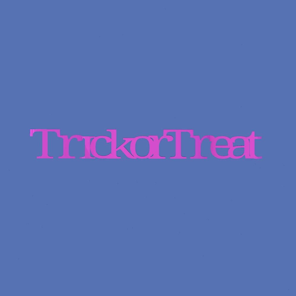 TrickOrTreat Candy - Text Flip 3d model