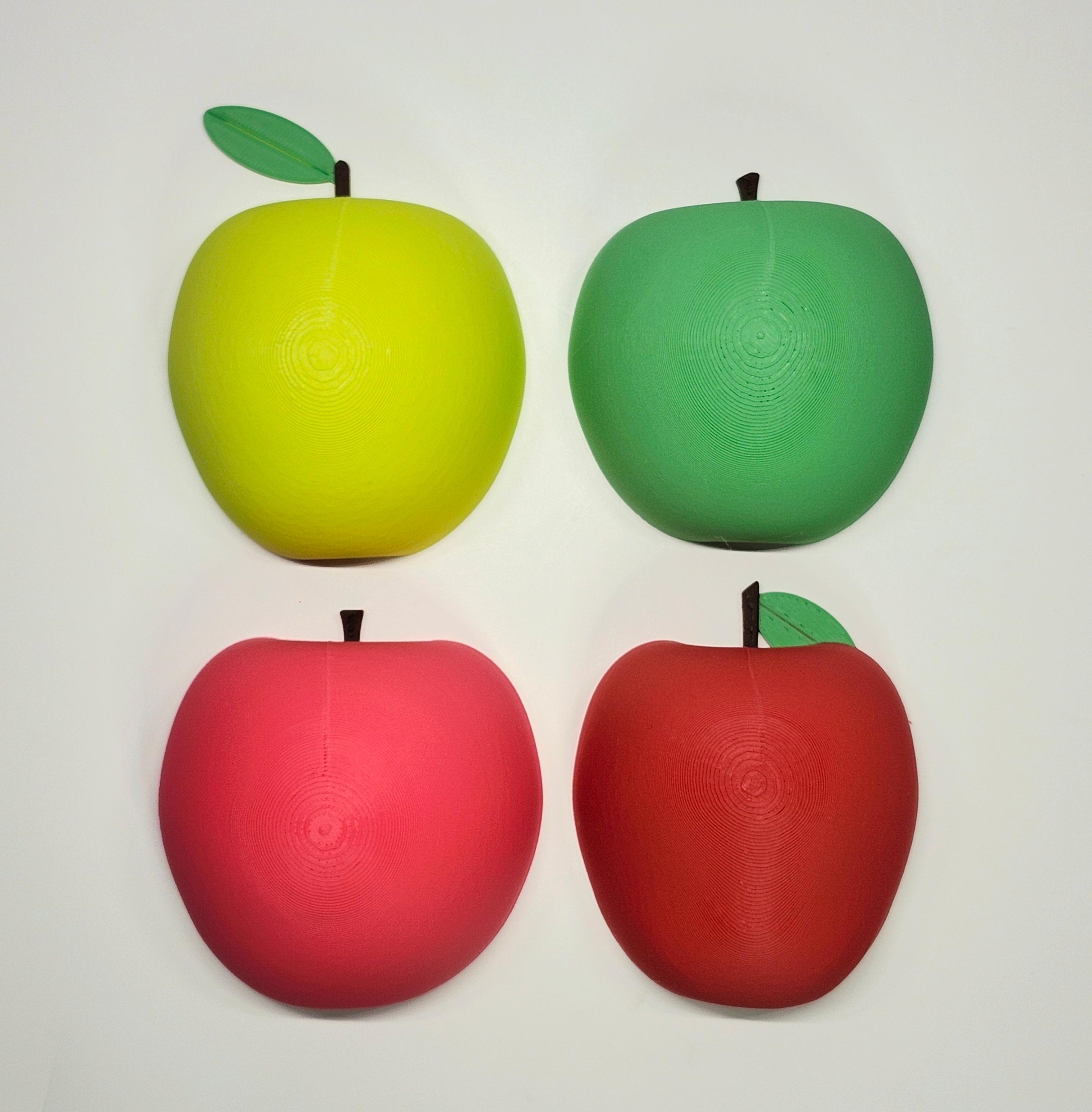 Jumbo Honeycrisp Apple Decorative Pop-Out 3D Wall Art :: The 'Low-Hanging Fruit' Collection 3d model