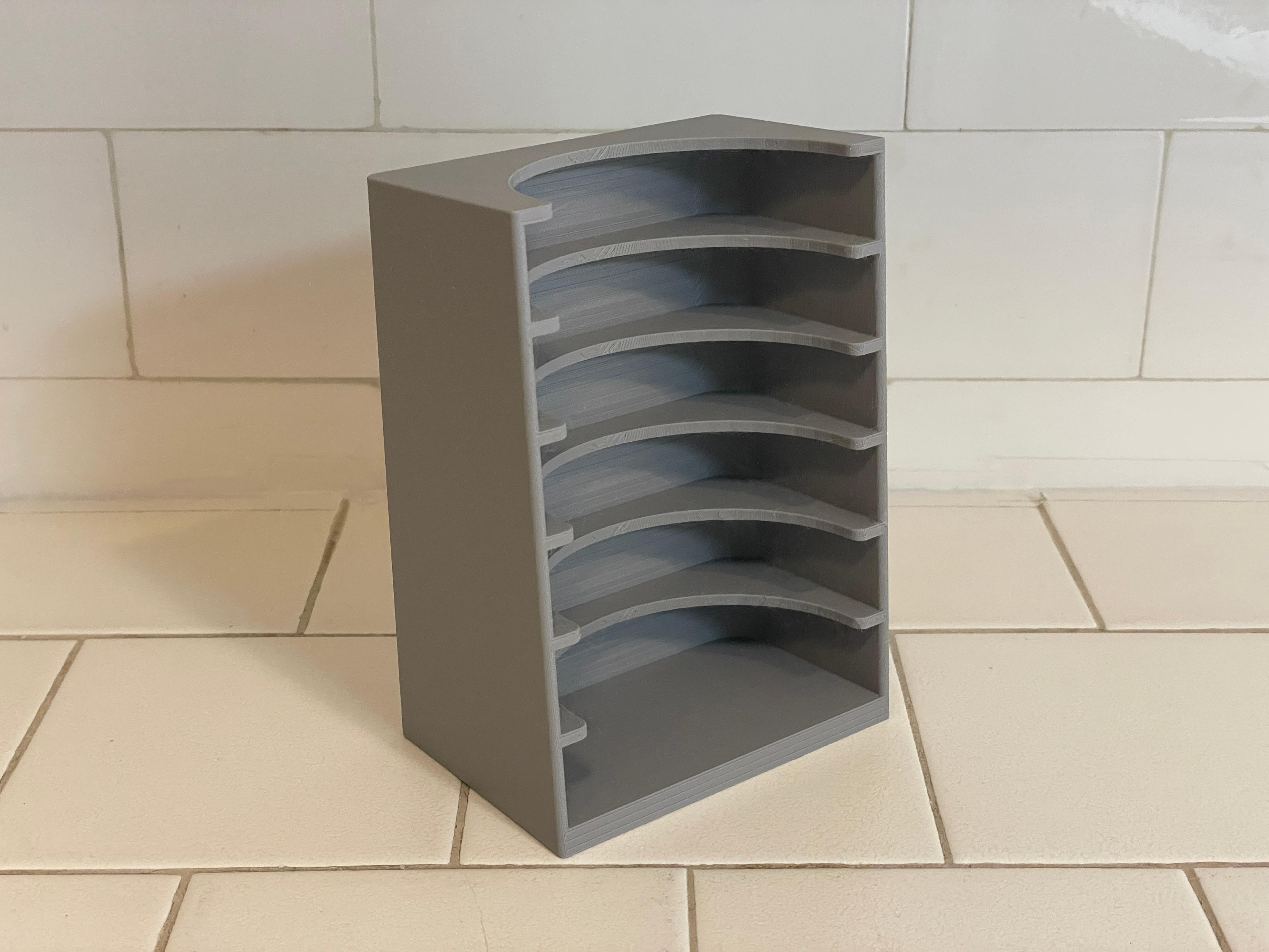 Mason Jar Lid Rack 3d model