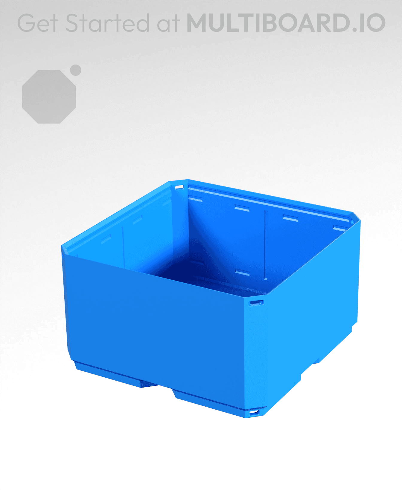 2x2x1, Thread Base, Multigrid Bin 3d model