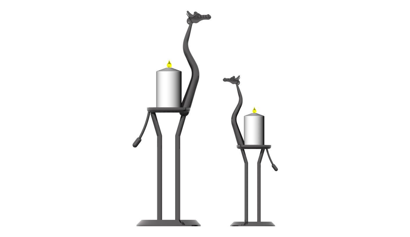 Girafe Candle Holder.stl 3d model