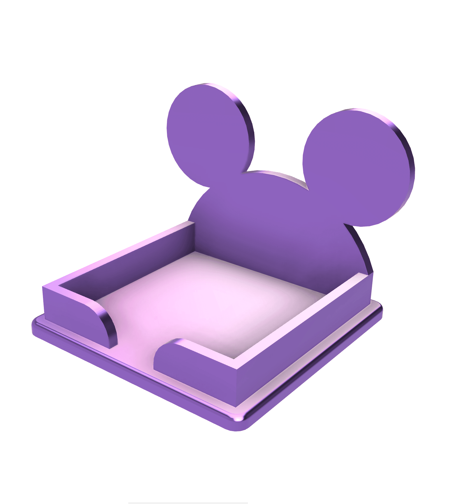 Mousy Sticky Note Holder Office Teacher Home 3d model