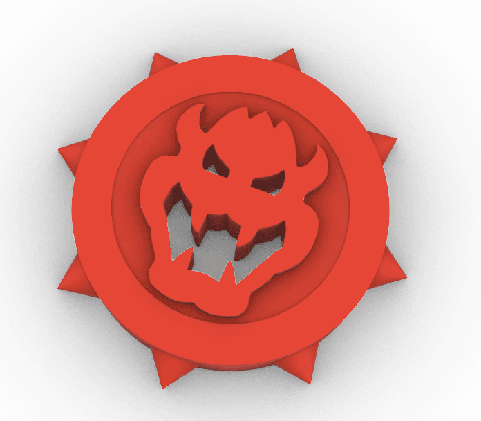 Bowser Maker Coin.stl 3d model