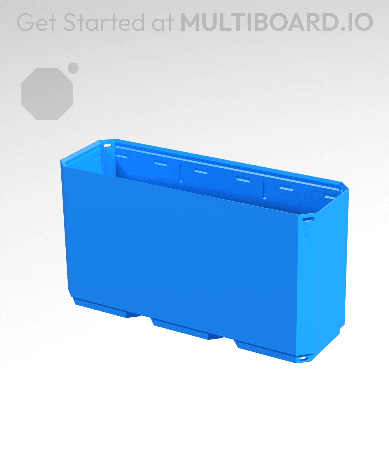 3x1x1.5 - Simple Walls - Multibin Shell 3d model