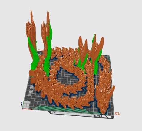 Shakaworld3d aqua deep sea dragon 256x256 Release  v1 .stl 3d model