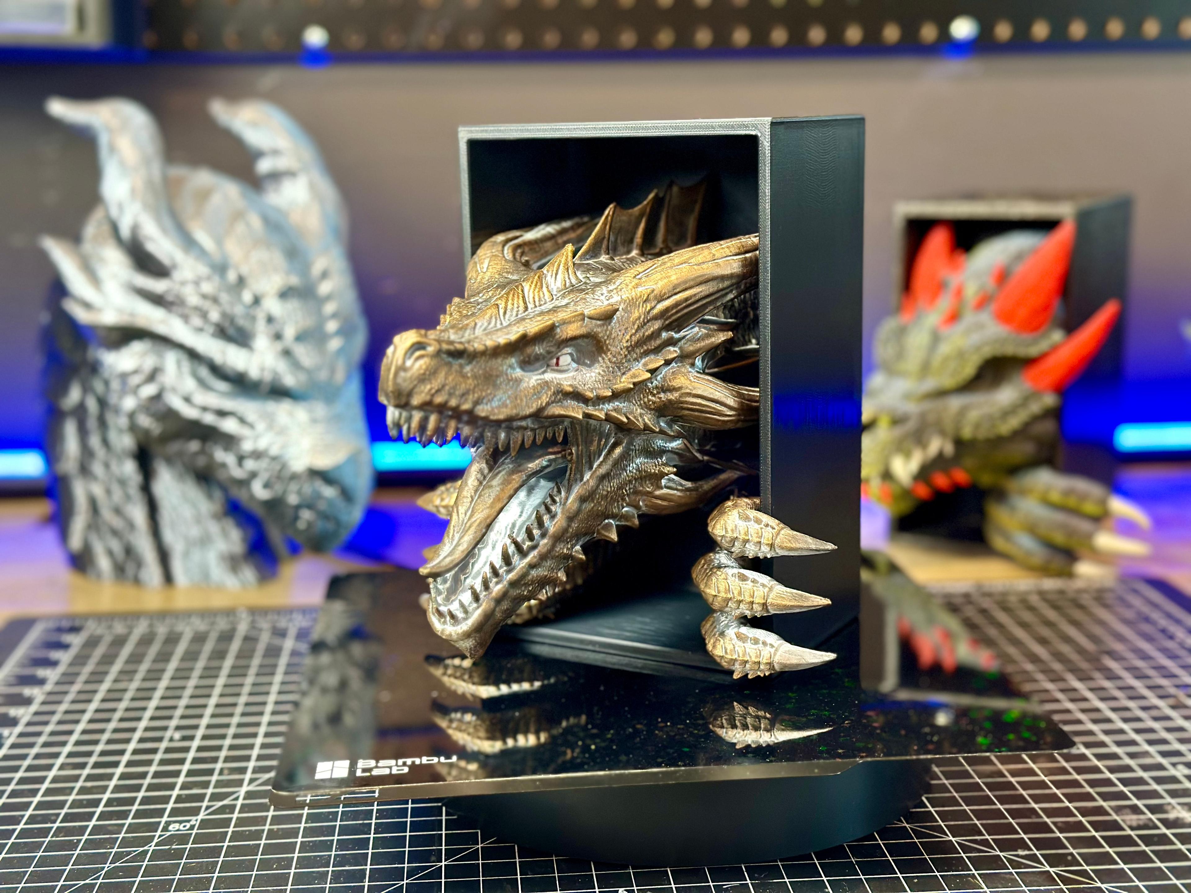 Dragon Awakening Book Nook and Wall Mounted Version 3d model