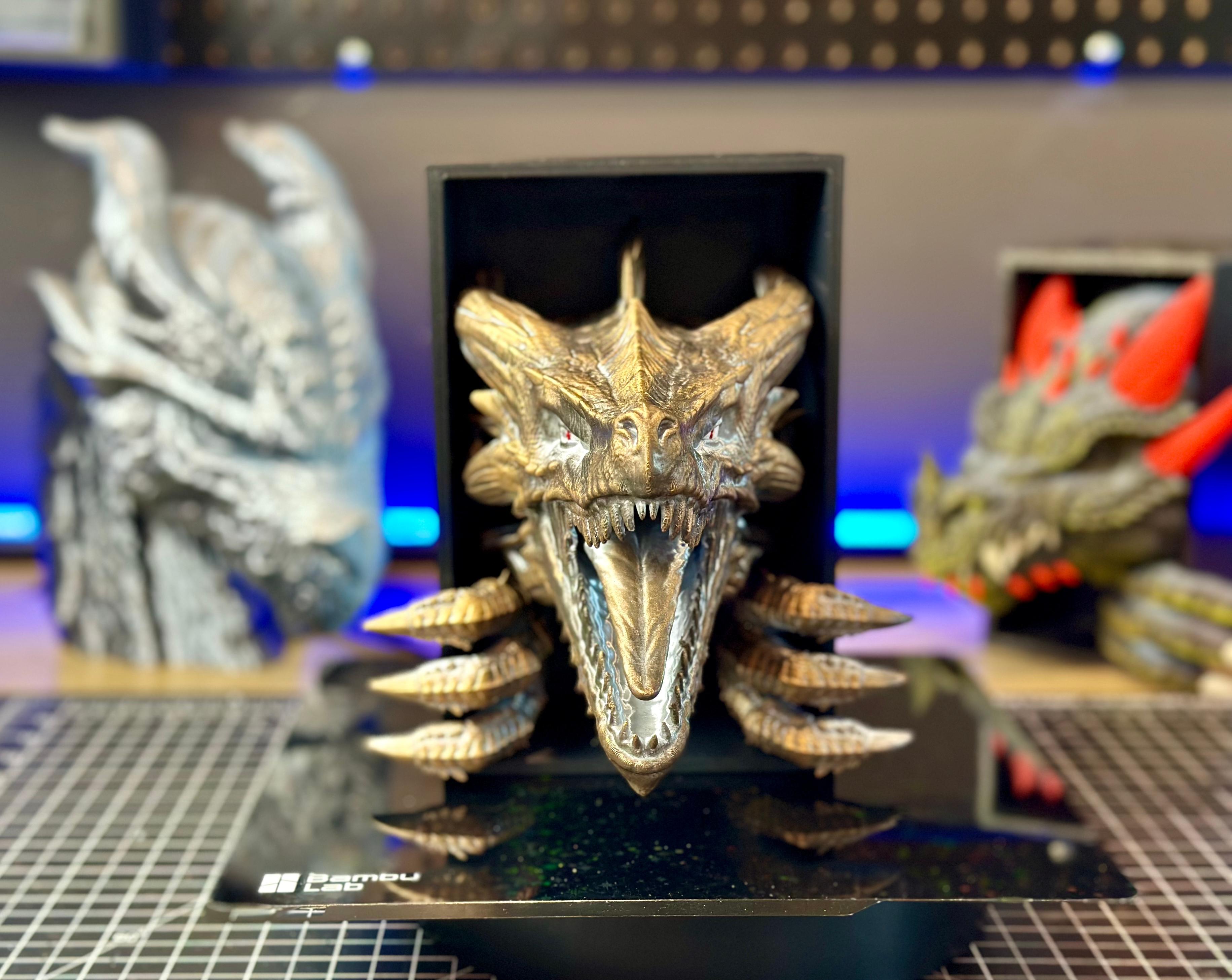 Dragon Awakening Book Nook and Wall Mounted Version 3d model