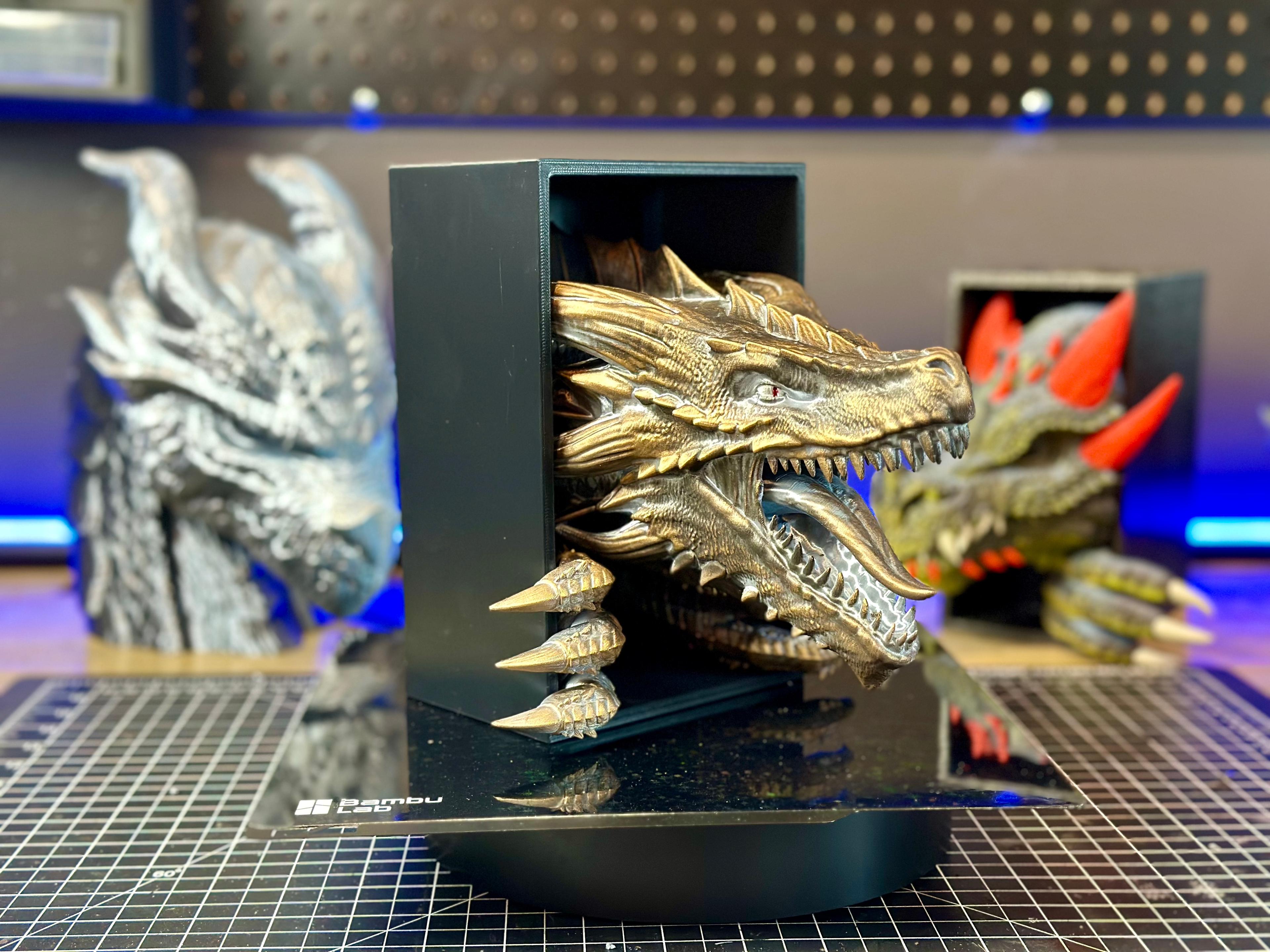 Dragon Awakening Book Nook and Wall Mounted Version 3d model