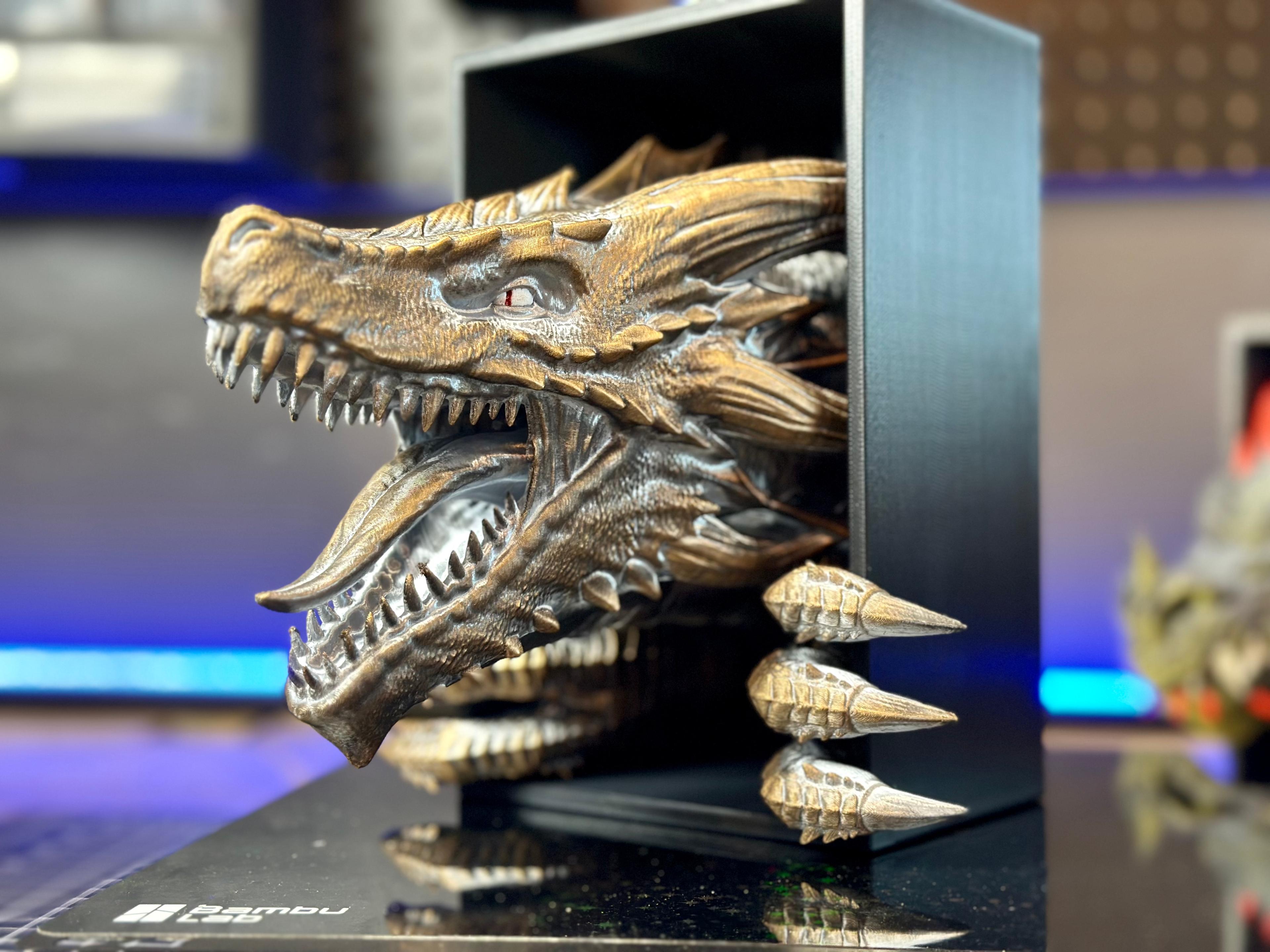 Dragon Awakening Book Nook and Wall Mounted Version 3d model