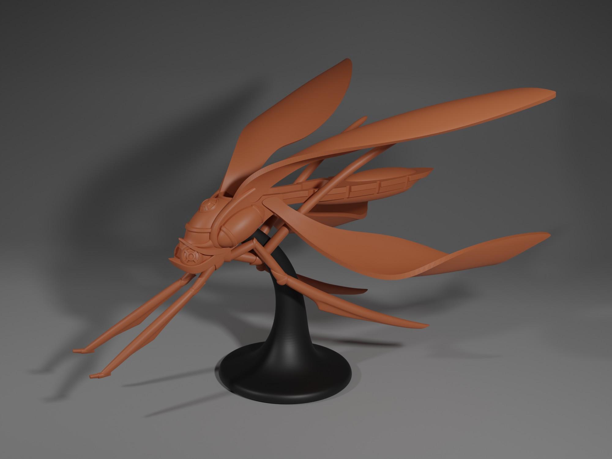 Damselfly Ship Spelljammer Miniature from DnD 3d model