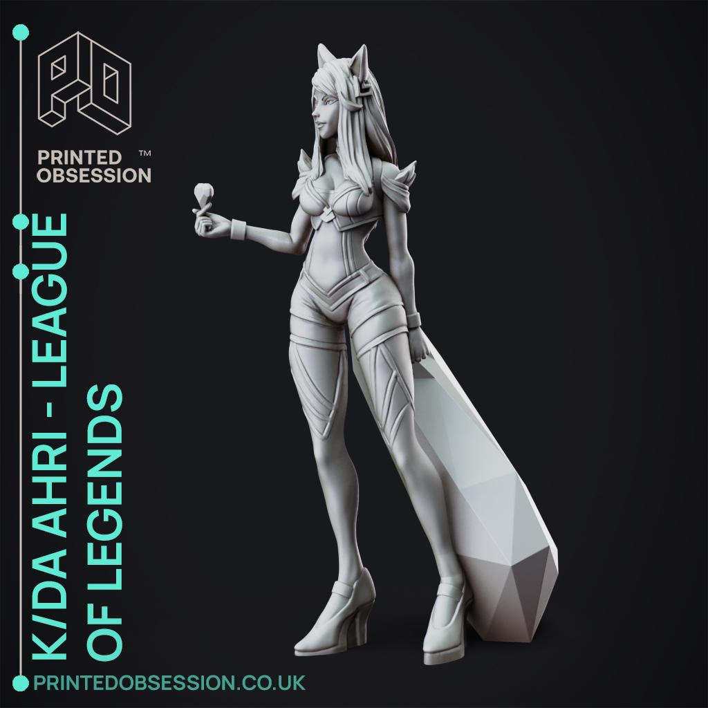 KDA Ahri - LEAGUE OF LEGENDS - 25cm tall model  3d model