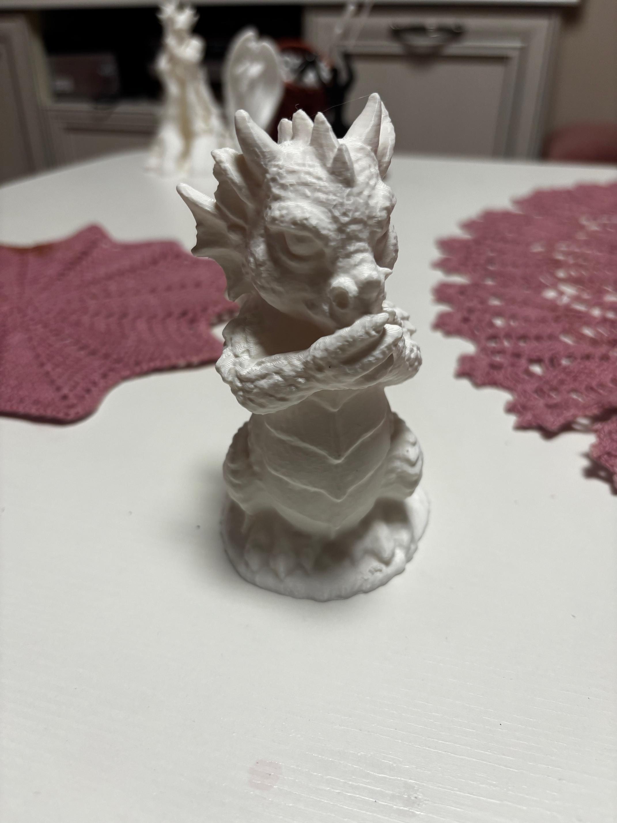 Sculpture of a baby dragon 3d model