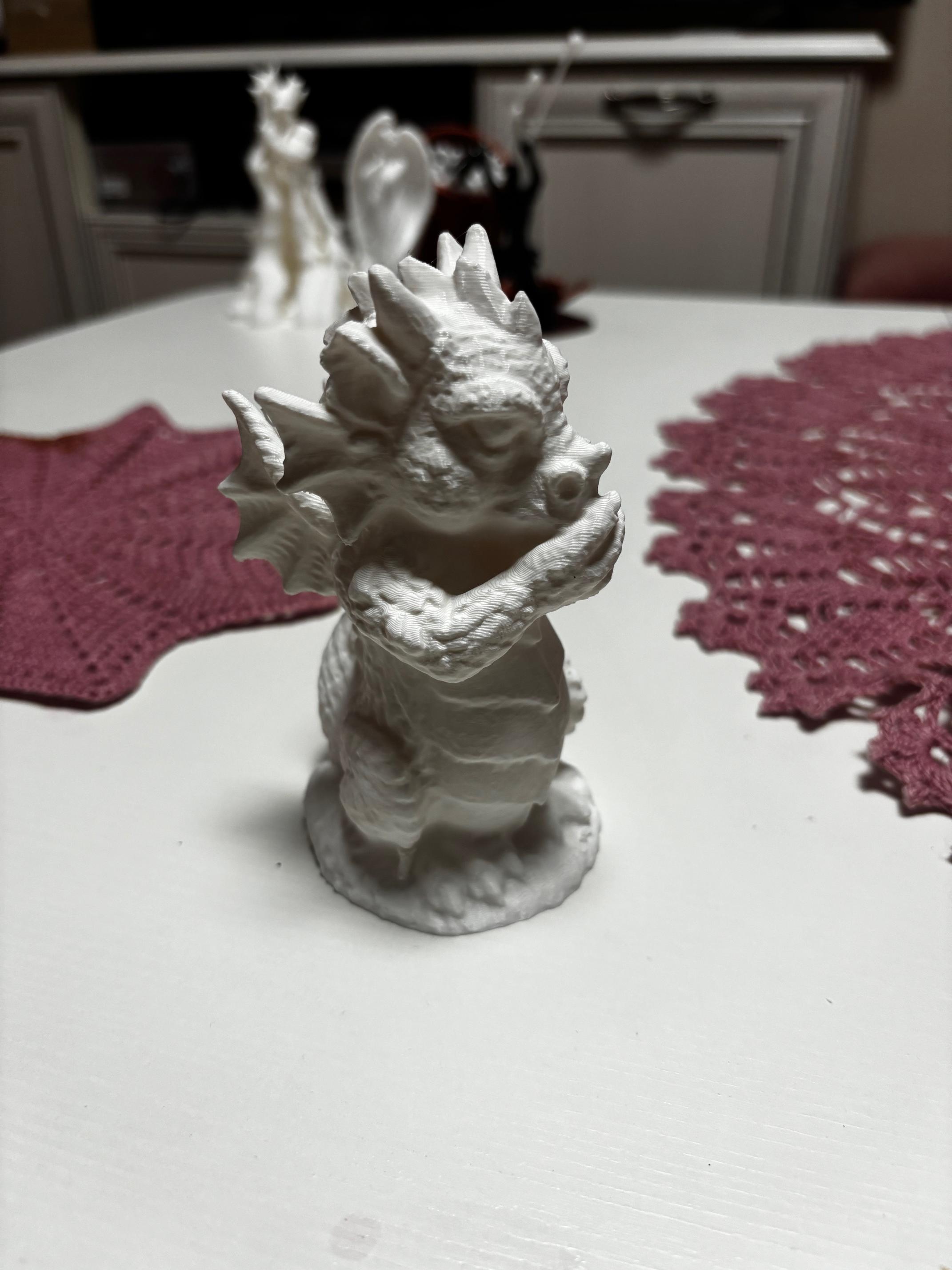 Sculpture of a baby dragon 3d model