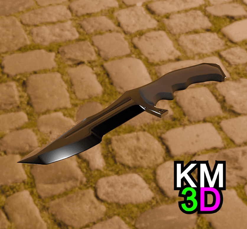 Huntsman knife CSGO 3d model