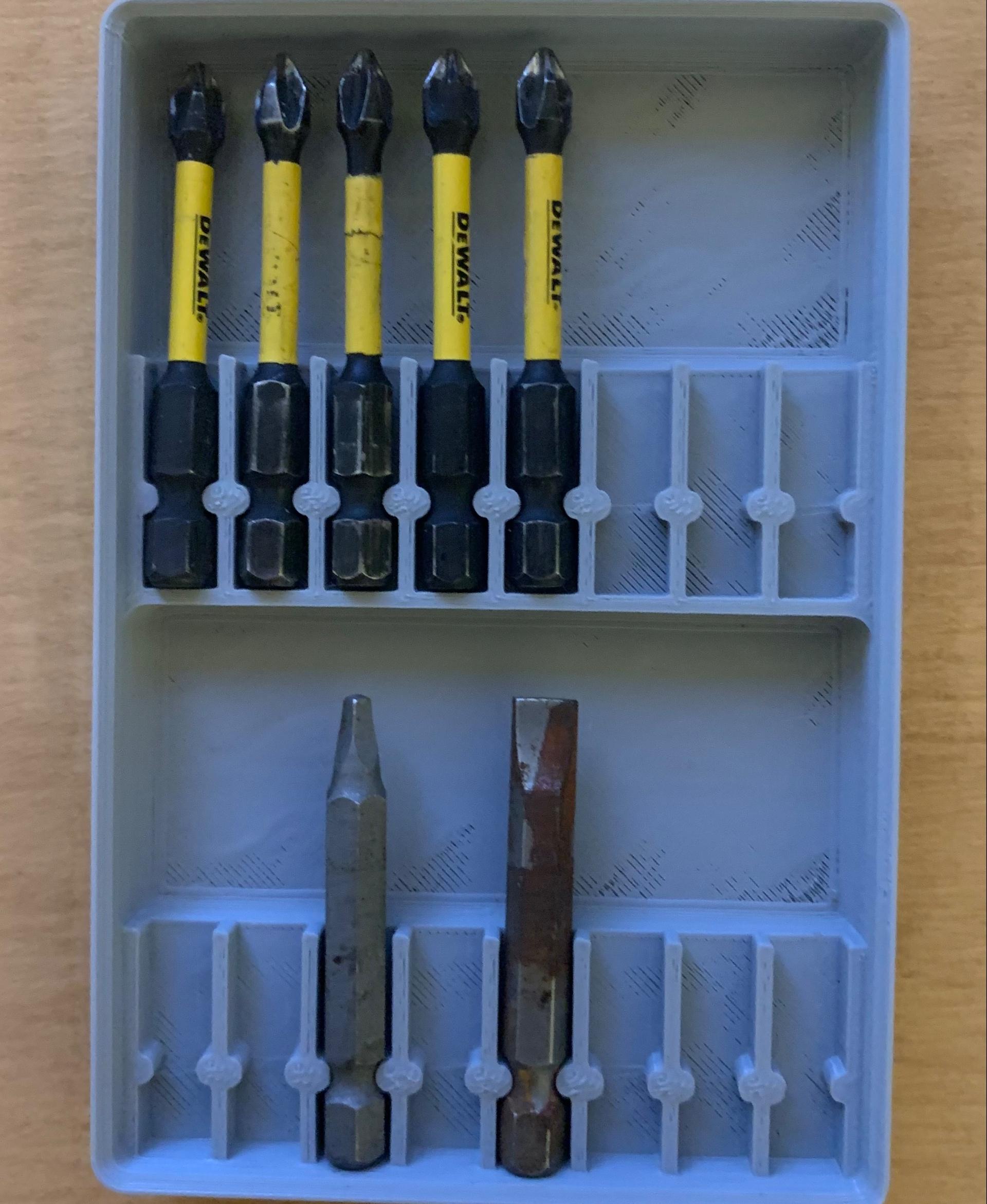 Gridfinity Driver Bit Tray 3d model