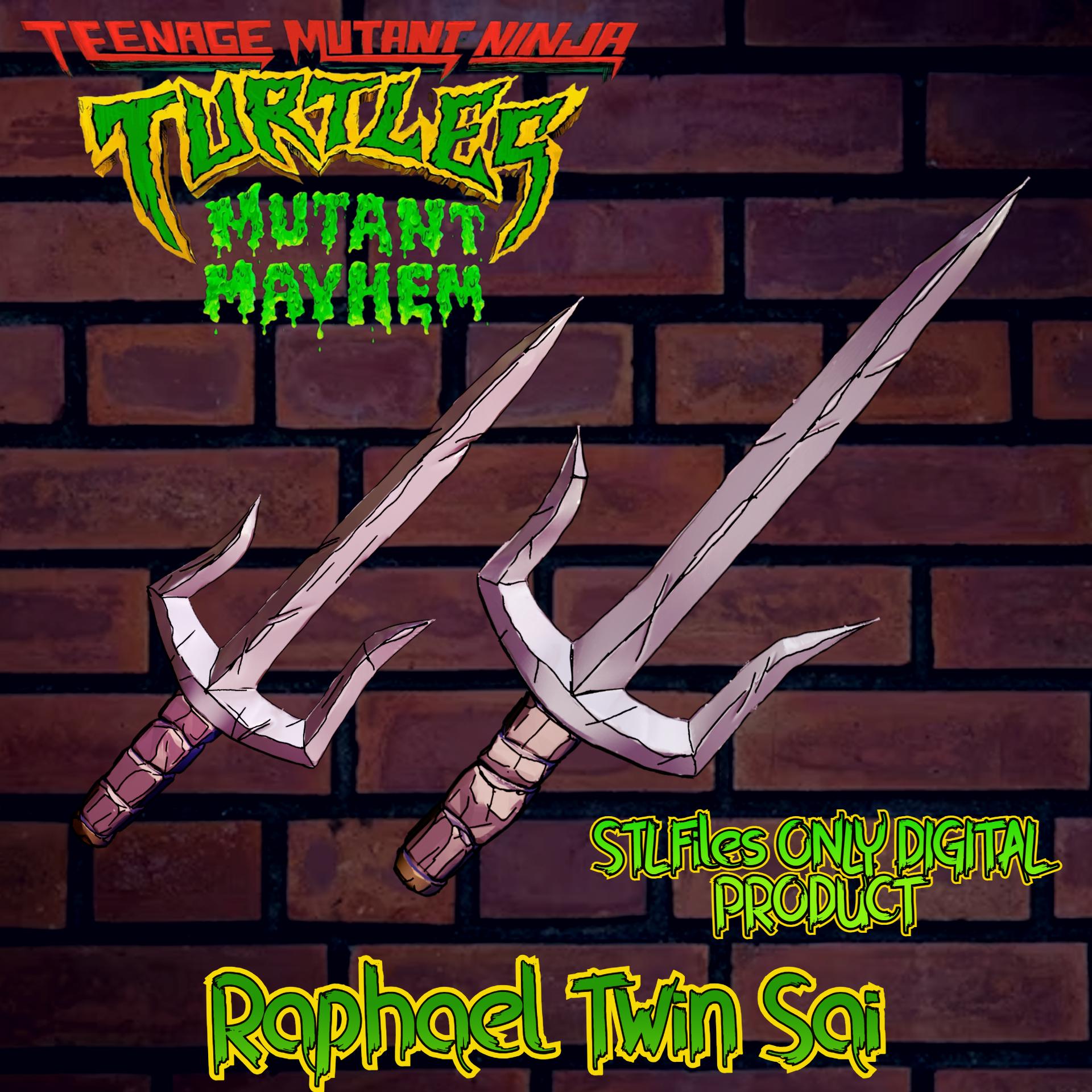 RAPHAEL TWIN SAI TEENAGE MUTANT NINJA TURTLES TOTAL MAYHEM 3d model