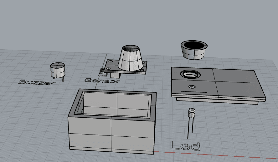 box for gas sensors 3d model