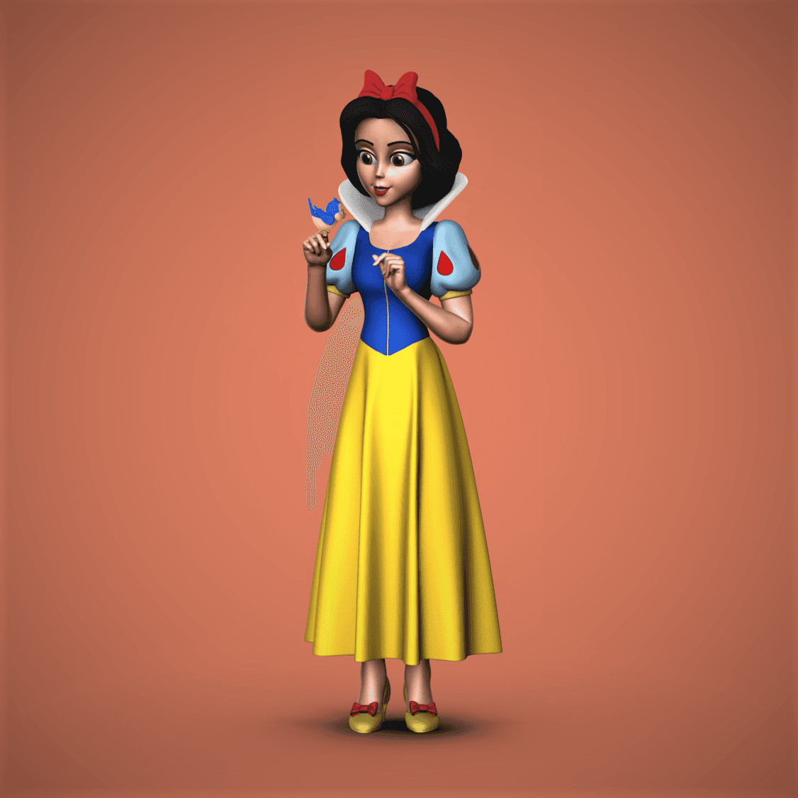 Snow White -Birdy 3d model