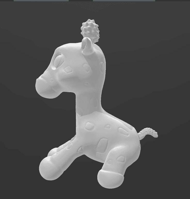 baby giraffe 3d model