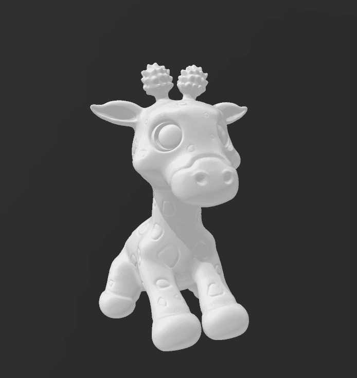 baby giraffe 3d model