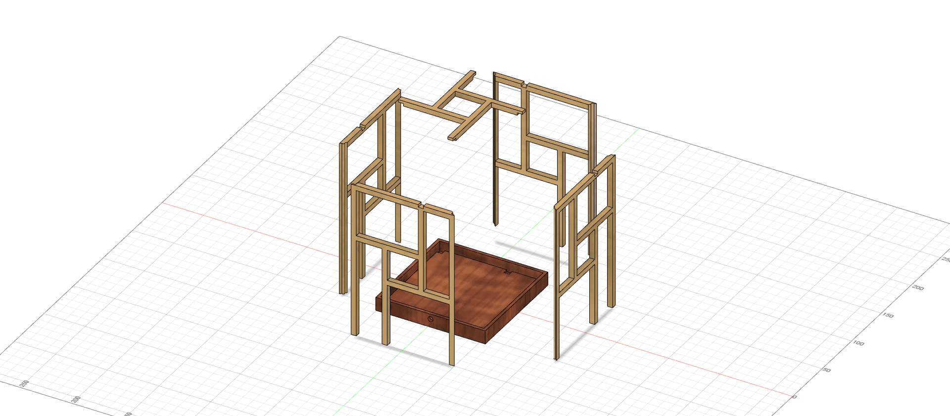 Japanese Table Lamp 3d model