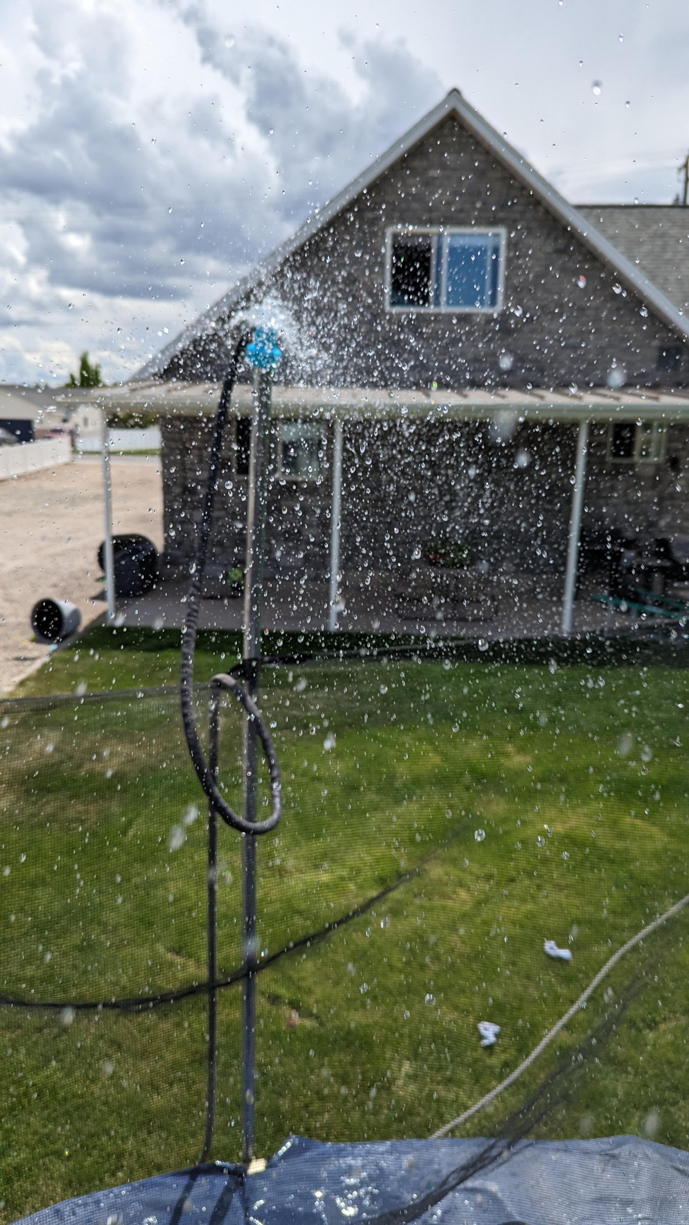 Trampoline Water Sprayer Print In Place #OutdoorThangs 3d model