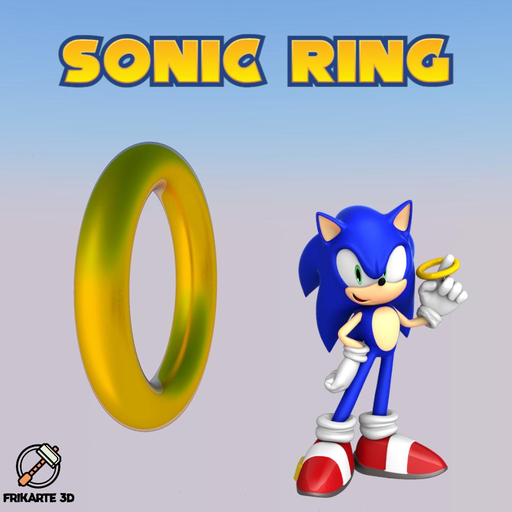 Sonic the Hedgehog Ring 💍 3d model