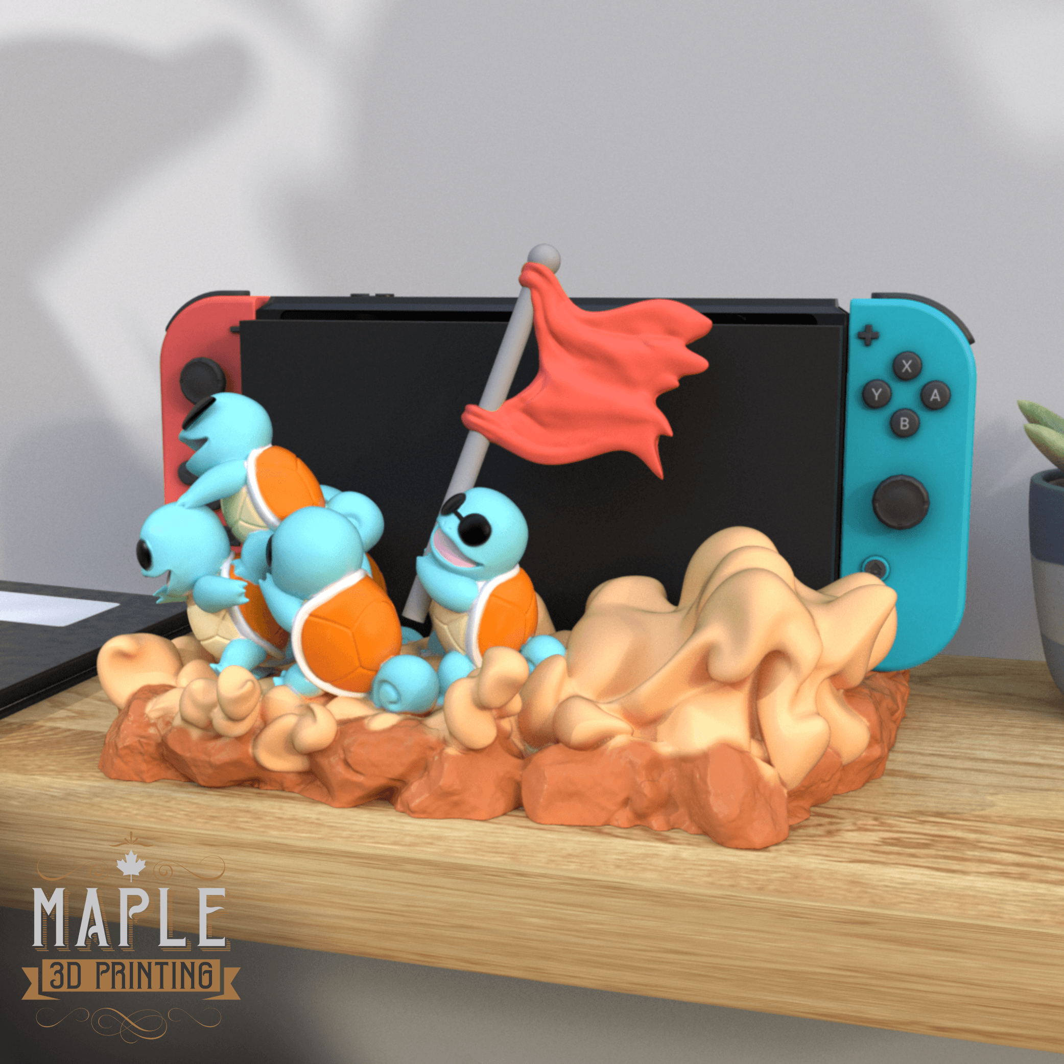 Nintendo Switch Dock - Squirtle Squad - Pokemon - Original/OLED 3d model