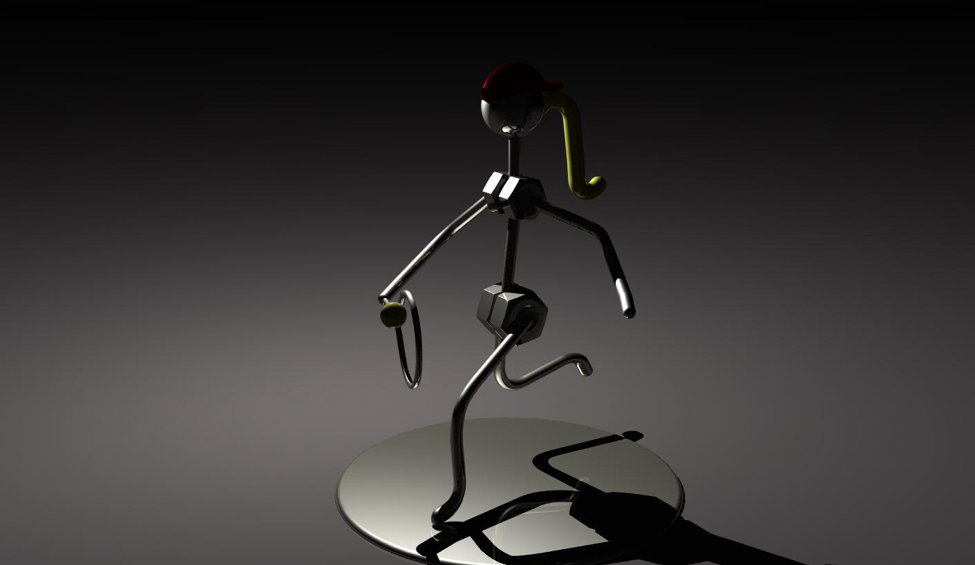 Tennis player.stl 3d model