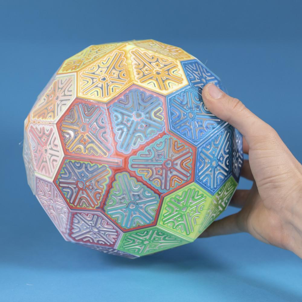 Folding Pentagonal Hexacontahedron Puzzle 3d model