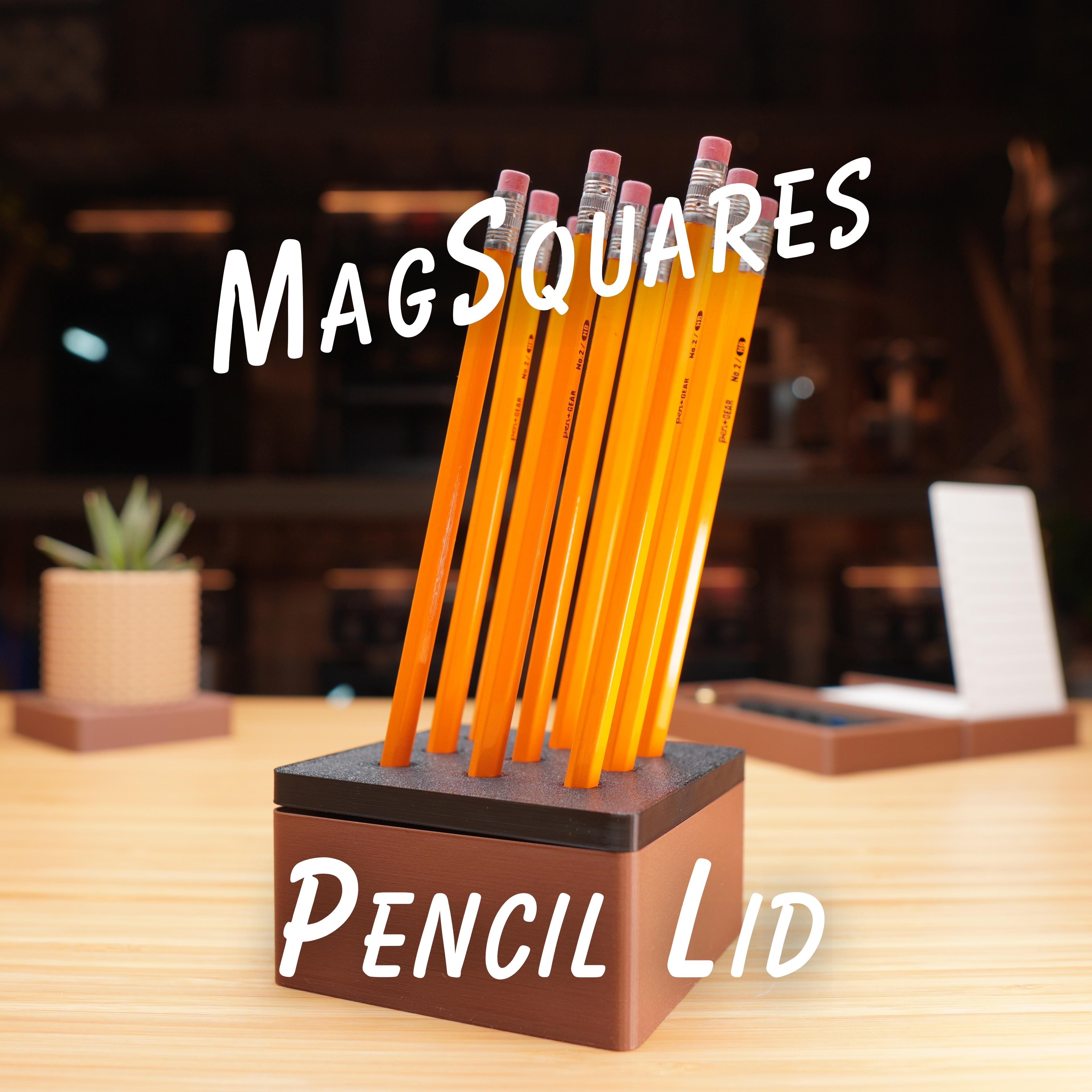 1x1 Pencil Lid - MagSquares 3d model