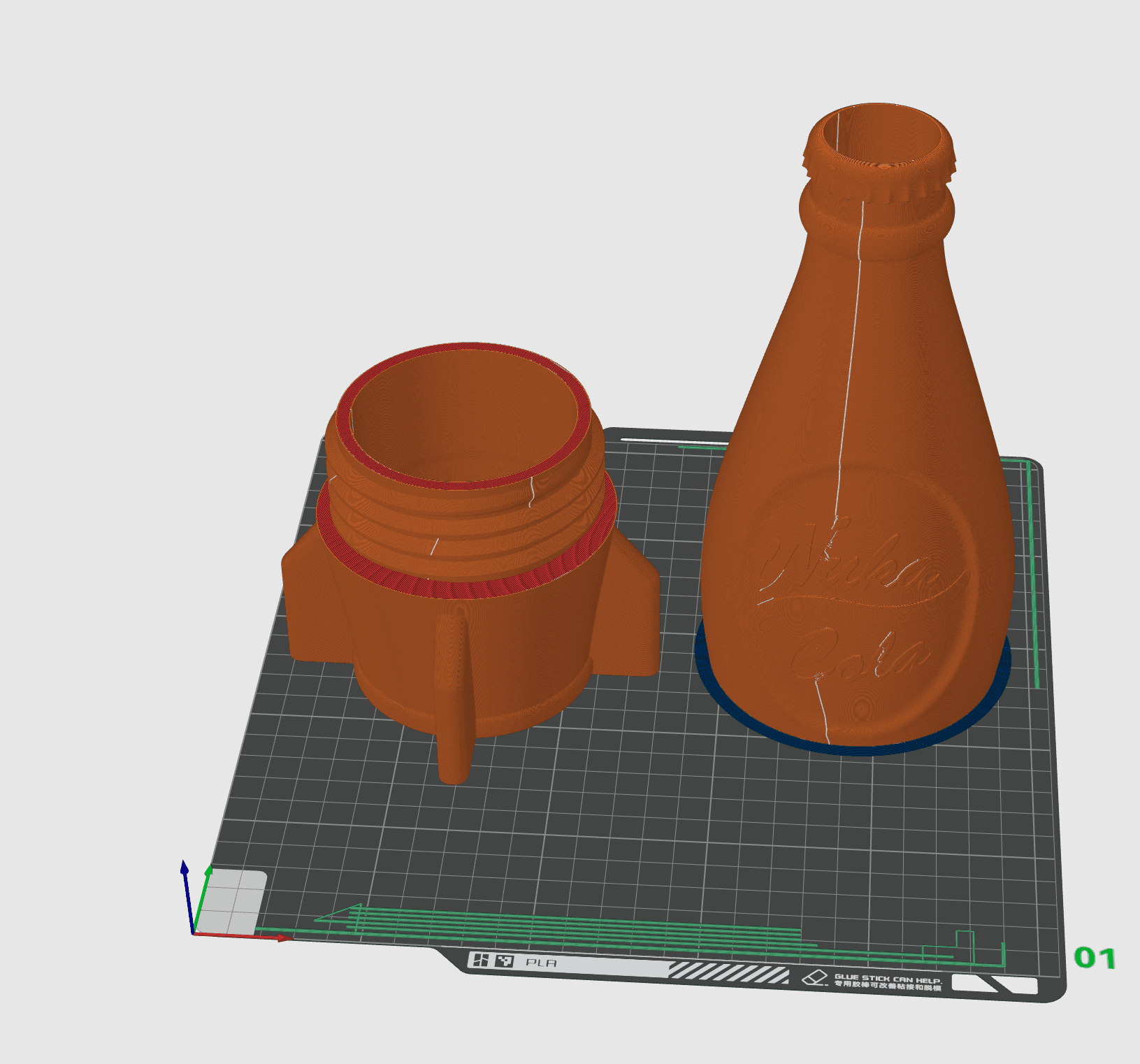 Nuka Cola Beer Holder 3d model