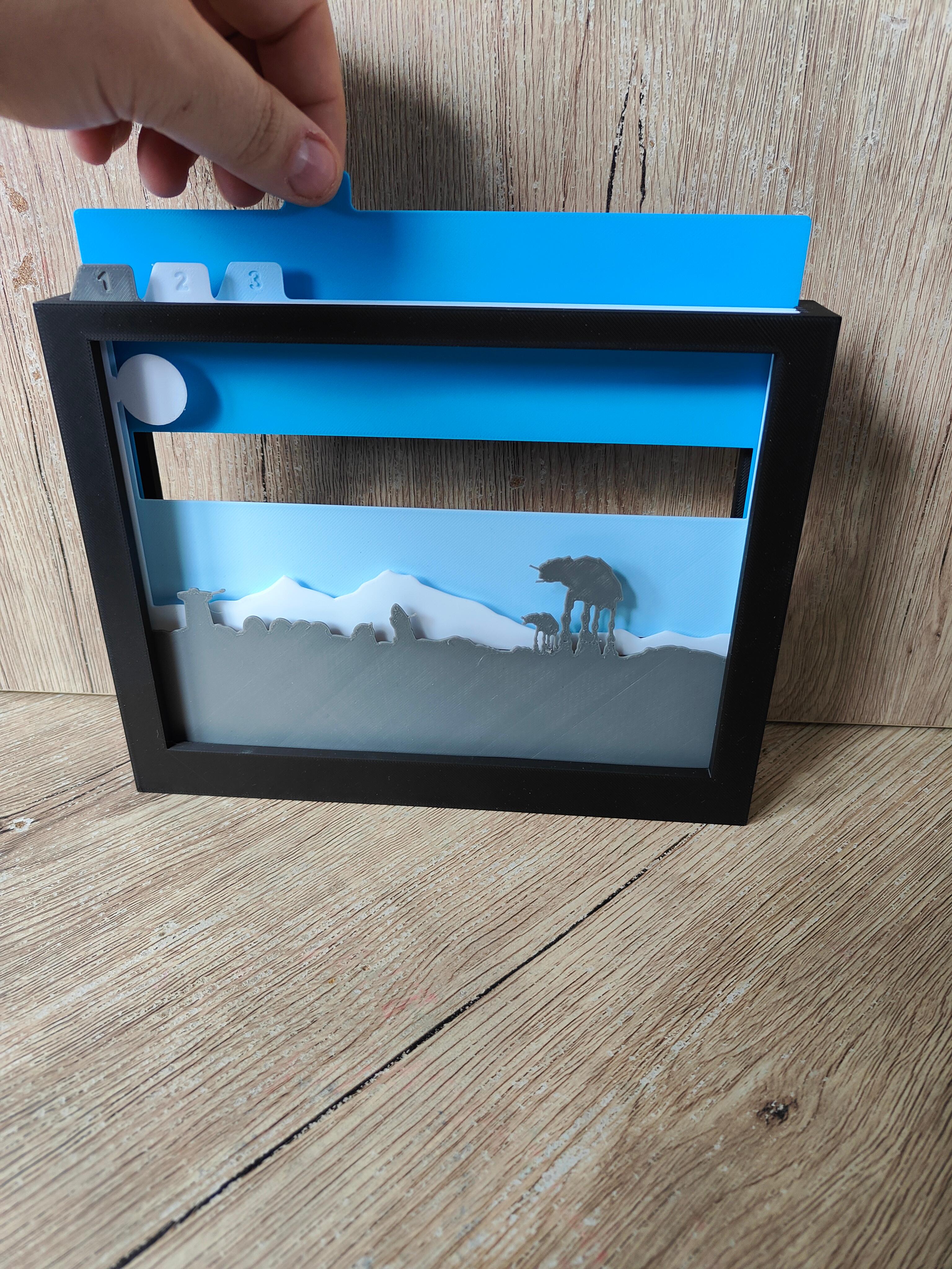 Star Wars Hoth Shadow Box (A) 3d model