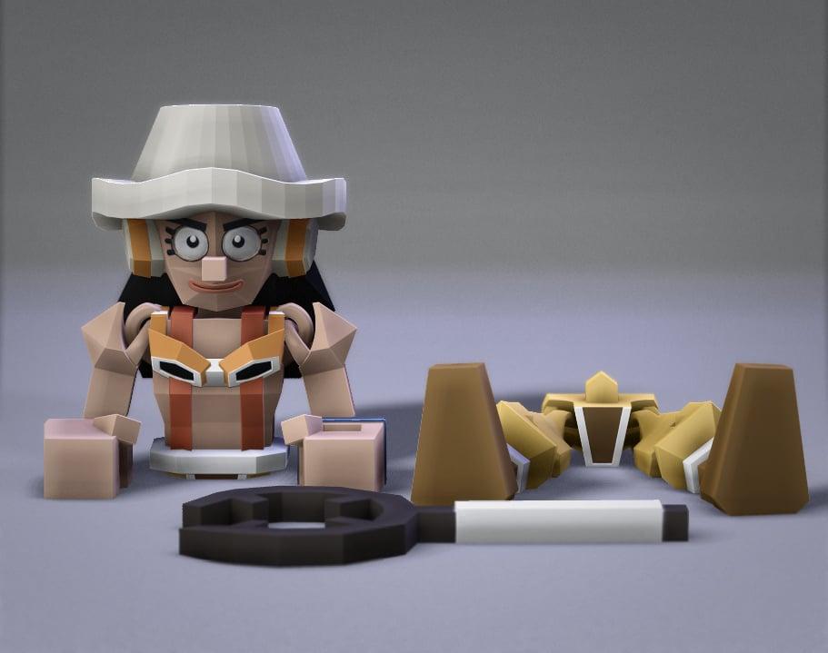 Low Poly Flexi Usopp 3d model