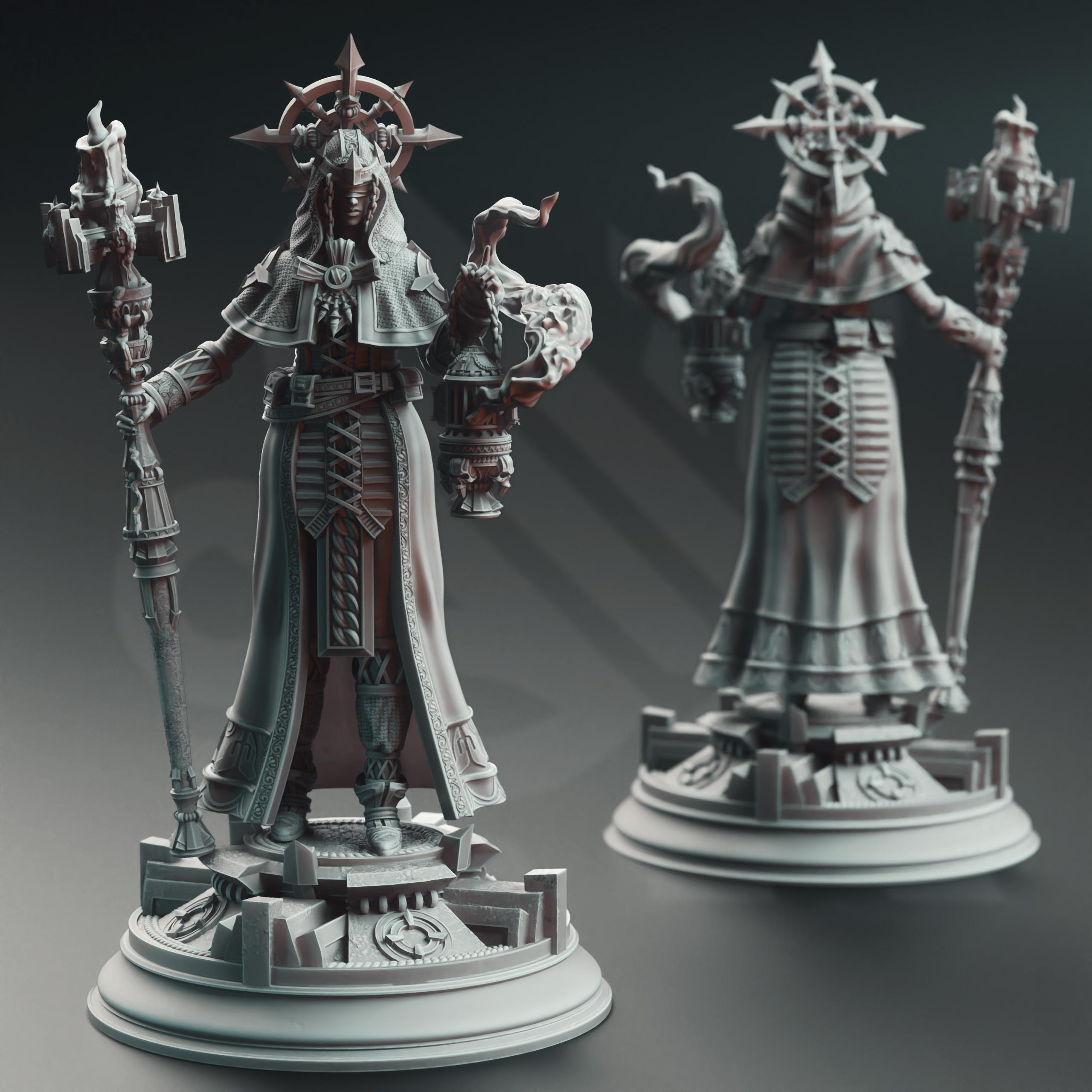 Maiden Cleric - Amelie Saffron 3d model