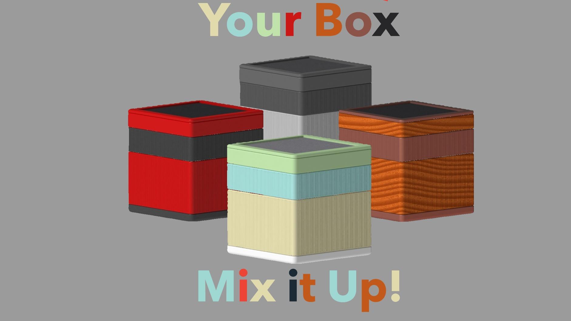 The Box ~ Customizable Organizer  - It's Your Box! Mix it Up! - 3d model