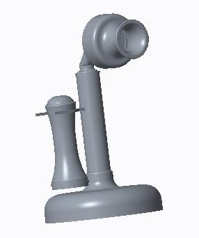 Candlestick Phone 3d model